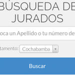 Consulta si eres jurado ya que con el TSE no se puede